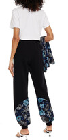 Thumbnail for your product : MSGM Jacquard-paneled French Cotton-terry Track Pants