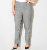 Thumbnail for your product : Avenue Black Glen Plaid Super Stretch Pull-On Pant with Tummy Control