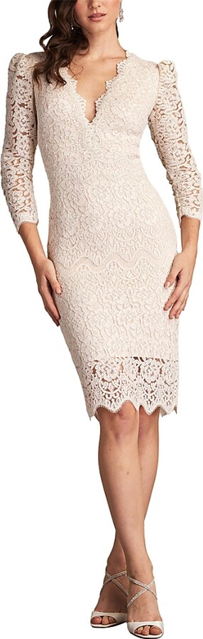 Tadashi Shoji Gowland Embroidered Tulle Dress