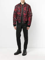 Thumbnail for your product : Les Hommes patterned puffy bomber jacket