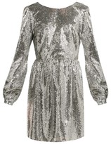 Thumbnail for your product : Saloni Camille Sequinned Mini Dress - Silver