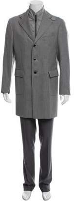 Luigi Bianchi Mantova Knit Wool Top Coat grey Knit Wool Top Coat