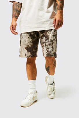 Osmyzcp Mens Cotton Relaxed Fit Loos Fit Outdoor Camouflage Camo Cargo Shorts 