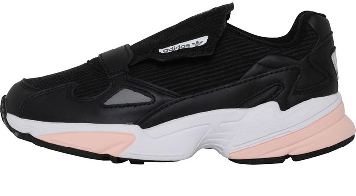 black and pink adidas trainers