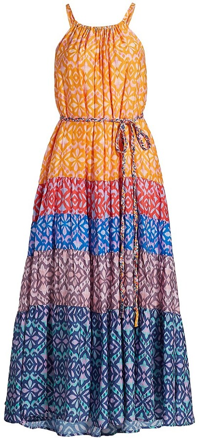 xirena jada tie neck midi dress