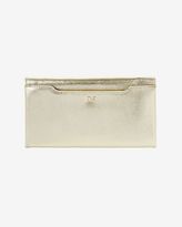 Thumbnail for your product : Diane von Furstenberg Lizard Embossed Envelope Clutch: Gold