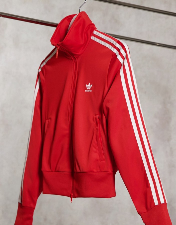 red addidas jacket