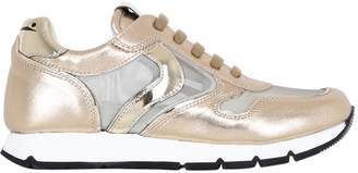 Voile Blanche Laminated Leather & Mesh Sneakers