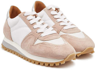 Closed Runner Suede Sneakers with Leather