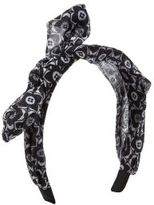 Thumbnail for your product : New Look Black Geo Print Bow Alice Band