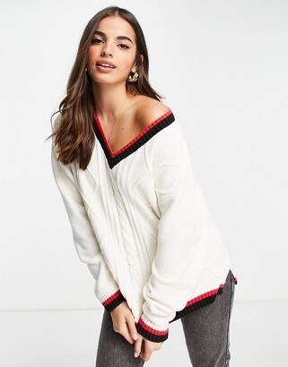 monki white jumper