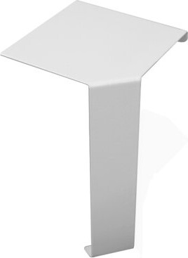 Baseboarders Basic Rust-Resistant Easy Slip-On Baseboard Heater Inside 90-Degree Corner Connector – White