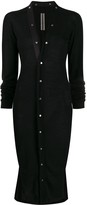 Thumbnail for your product : Rick Owens Button Up Long Cardi-Coat