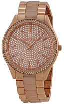 Thumbnail for your product : Michael Kors Slim Runway Silver Crystal Ladies Watch MK4288
