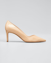 stuart weitzman royal patent leather pumps