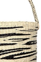 Thumbnail for your product : Sensi Zebra Print Straw Bucket Bag
