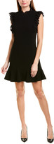 Thumbnail for your product : Rebecca Taylor Crepe Lace Shift Dress