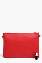 Thumbnail for your product : boohoo Zip Top Clutch Bag