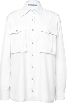 Prada Button-Detailed Cotton Shirt