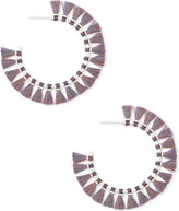 Thumbnail for your product : Kendra Scott Evie Bright Silver Hoop Earrings in Purple