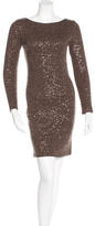Thumbnail for your product : Alice + Olivia Sequined Long Sleeve Dress