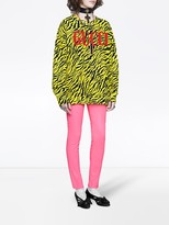 Thumbnail for your product : Gucci Oversize sweatshirt with zebra print
