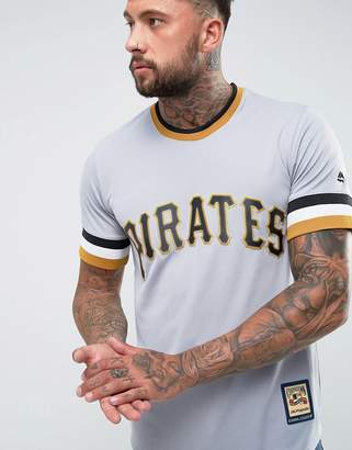 Majestic Mlb Pittsburgh Pirates Overhead Baseball Jersey In Grey