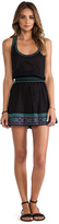 Thumbnail for your product : Shoshanna St. Tropez Embroidery Smock Waist Tank Dress