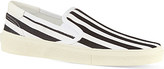 Thumbnail for your product : Saint Laurent Skate slip-on sneakers in striped canvas