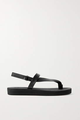 Giuseppe Zanotti Logo-embellished Leather Platform Sandals - Black