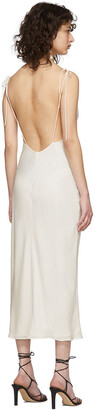 Kiki de Montparnasse Off-White Silk Simple Slip Dress