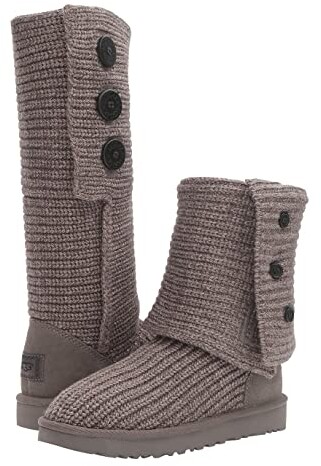 ugg gray knit boots