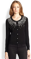 Thumbnail for your product : Milly Degradé Rhinestone Cardigan