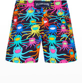 Thumbnail for your product : Vilebrequin Boy's Multi-Color Octopus Swim Trunks, Size 2T-14