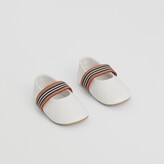 Thumbnail for your product : Burberry Childrens Icon Stripe Detail Ballerinas