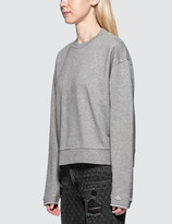 Thumbnail for your product : alexanderwang.t Dry French Terry Distressed Sweatshirt
