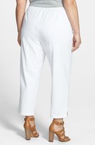 Thumbnail for your product : Eileen Fisher Stretch Organic Cotton Ankle Pants (Plus Size)
