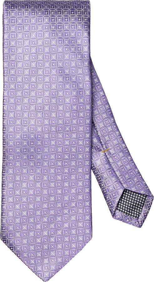 Eton Geometric Silk Jacquard Tie