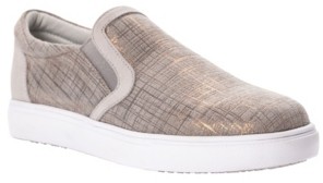 gray slip on tennis shoes