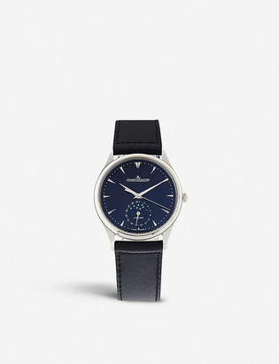 Jaeger-LeCoultre 1368470 Master stainless-steel and leather watch