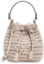 Thumbnail for your product : Anya Hindmarch Neeson Woven Leather Drawstring Bucket Bag