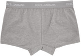 Thumbnail for your product : Dolce & Gabbana Two-Pack Grey Regular Boxer Briefs