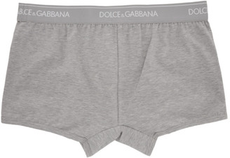 Dolce & Gabbana Two-Pack Grey Regular Boxer Briefs