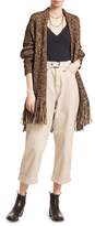 Thumbnail for your product : Brunello Cucinelli Belted Fringe Cardigan