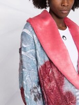 Thumbnail for your product : Blumarine Cable-Knit Faux-Fur Cardigan