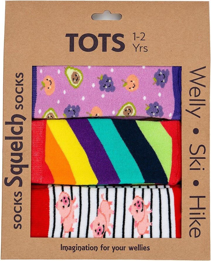 Squelch Wellies Set of 3 Tots Welly Socks in a Gift Box ShopStyle