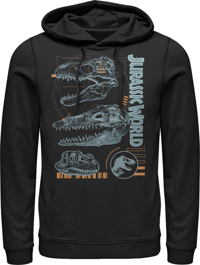 Jurassic Park Men's Old Bones Pullover Hoodie Navy