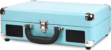 Bluetooth Suitcase Decorative Record Player with 3-Speed Turntable