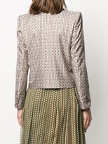 Thumbnail for your product : Fendi Karligraphy motif cropped jacket