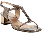 Thumbnail for your product : Lanvin Python T-strap Ankle-Strap Sandals